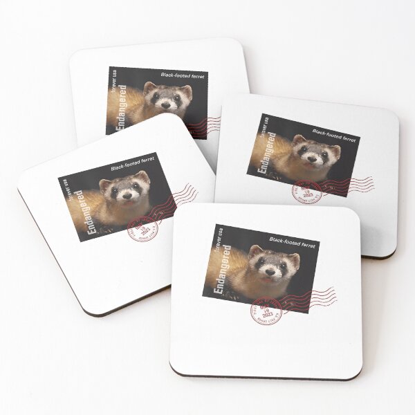 Item preview, Black Footed Ferret Postmark designed and sold by webvein.