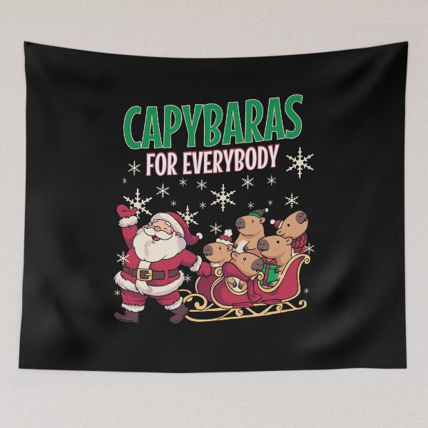 Item preview, Capybara for Everybody. Christmas Capybaras. designed and sold by KsuAnn.