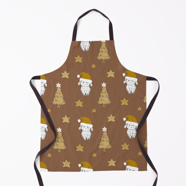 Item preview, Cute Christmas sheep and tree brown designed and sold by Krissys-Art.