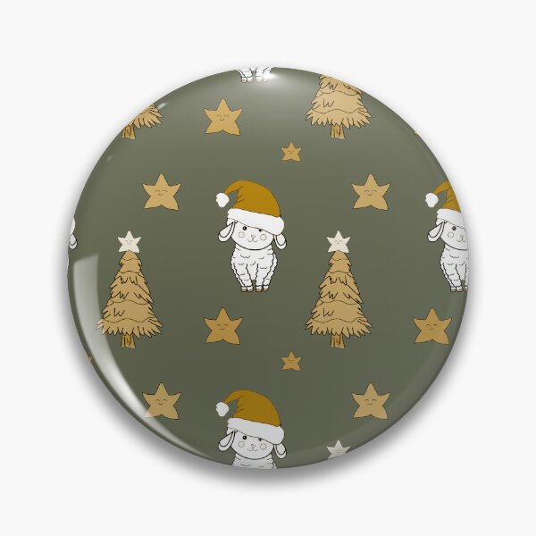 Item preview, Cute Christmas sheep and tree brown designed and sold by Krissys-Art.