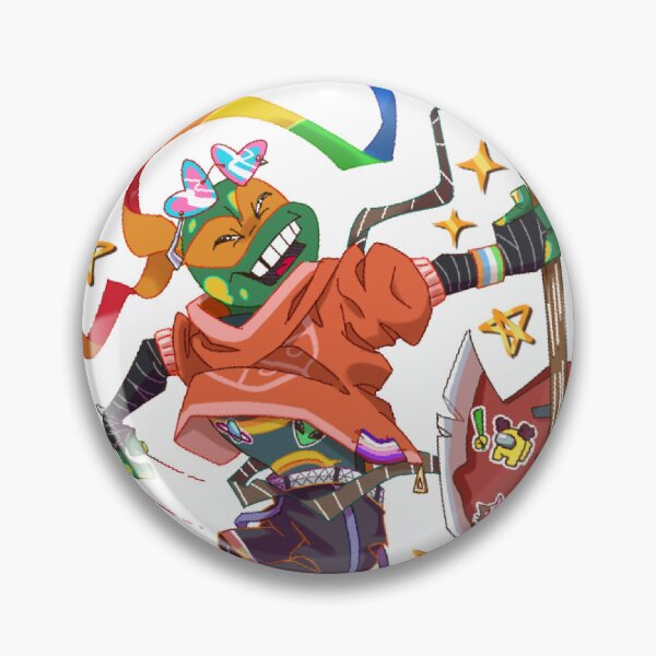 Item preview, Rise TMNT Mikey Rainbow Rock  designed and sold by Petricore-Shiveagit.