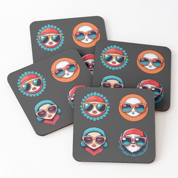 Item preview, Winter Fashion Fluffy Fur | Sticker Pattern | Retro Collection designed and sold by monkeybusiness.pt.