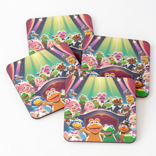 Item preview, Muppet Colorful Childrens Theater Stars Action Design Art designed and sold by ART ATTACK ZONE.