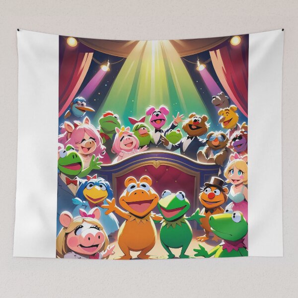 Item preview, Muppet Colorful Childrens Theater Stars Action Design Art designed and sold by ART ATTACK ZONE.