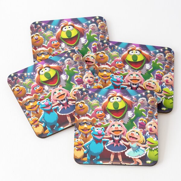 Item preview, Muppets Colorful Childrens Circus Stars Action Design Art designed and sold by ART ATTACK ZONE.