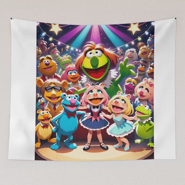 Item preview, Muppets Colorful Childrens Circus Stars Action Design Art designed and sold by ART ATTACK ZONE.