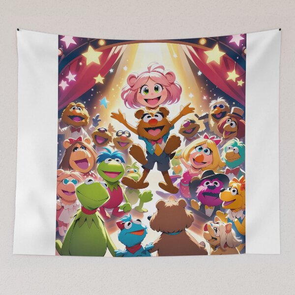Item preview, Muppets Colorful Childrens Theater Stars Actors Design Art designed and sold by ART ATTACK ZONE.