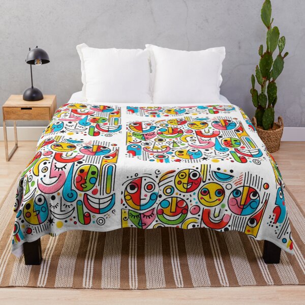 Item preview, Playful Abstract Faces Design designed and sold by Alta-store.