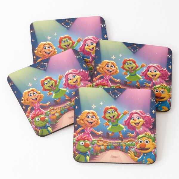 Item preview, Muppets Colorful Childrens Theater Stars Action Illustration Art designed and sold by ART ATTACK ZONE.