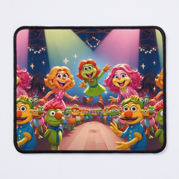 Item preview, Muppets Colorful Childrens Theater Stars Action Illustration Art designed and sold by ART ATTACK ZONE.