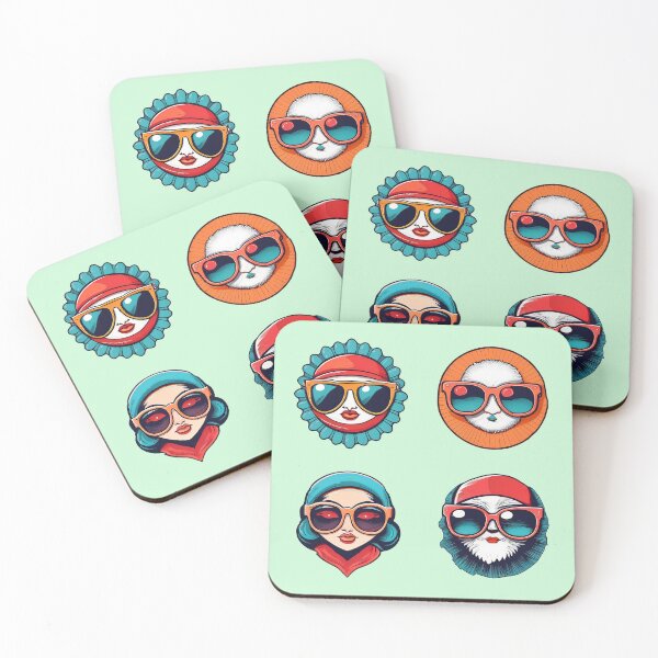 Item preview, Winter Fashion Fluffy Fur | Sticker Pattern | Retro Collection designed and sold by monkeybusiness.pt.