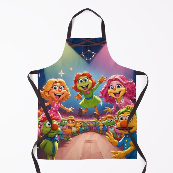 Item preview, Muppets Colorful Childrens Theater Stars Action Illustration Art designed and sold by ART ATTACK ZONE.