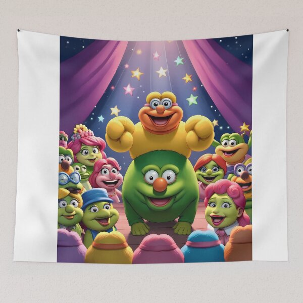 Item preview, Muppets Colorful Childrens Theater Stars Action Animated Art designed and sold by ART ATTACK ZONE.