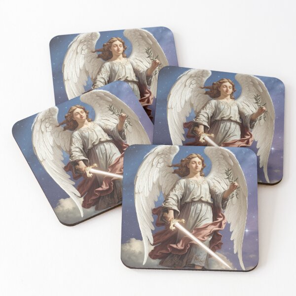 Item preview, Ethereal Guardian Angel with Sword and Olive Branch designed and sold by ZetaDream.