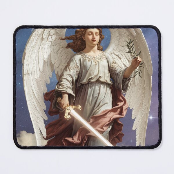 Item preview, Ethereal Guardian Angel with Sword and Olive Branch designed and sold by ZetaDream.