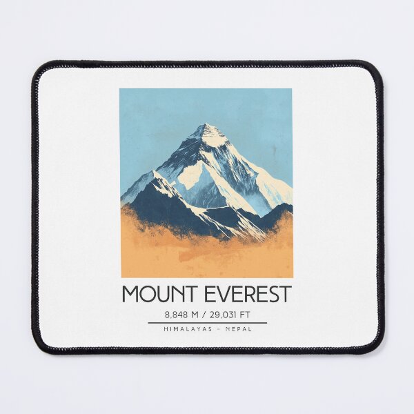 Item preview, A Vintage Illustration of Mount Everest - Nepal  designed and sold by GoodOldVintage.