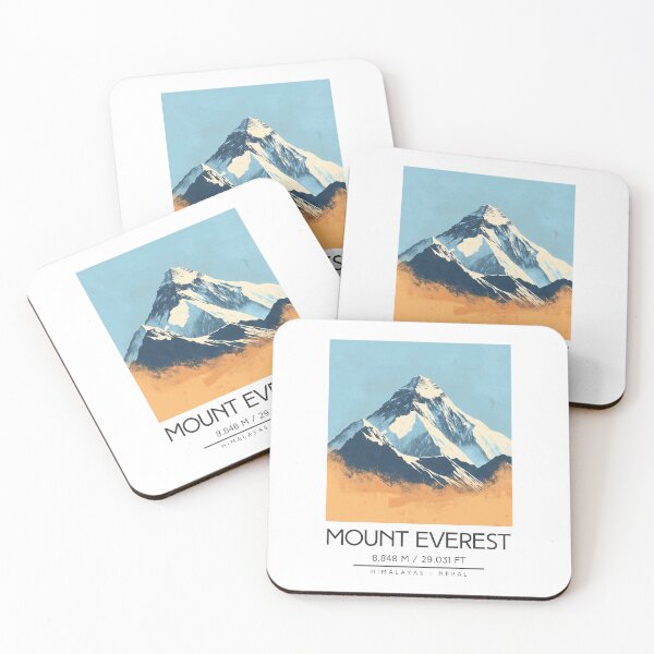 Item preview, A Vintage Illustration of Mount Everest - Nepal  designed and sold by GoodOldVintage.