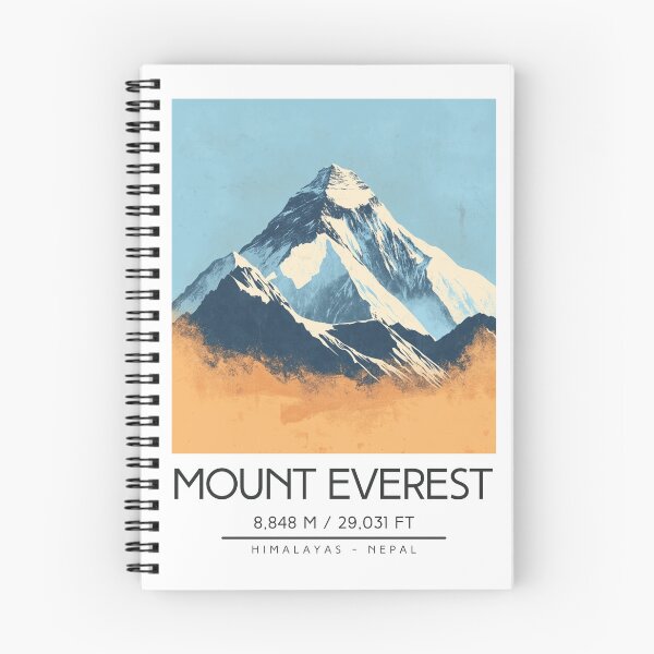 Item preview, A Vintage Illustration of Mount Everest - Nepal  designed and sold by GoodOldVintage.