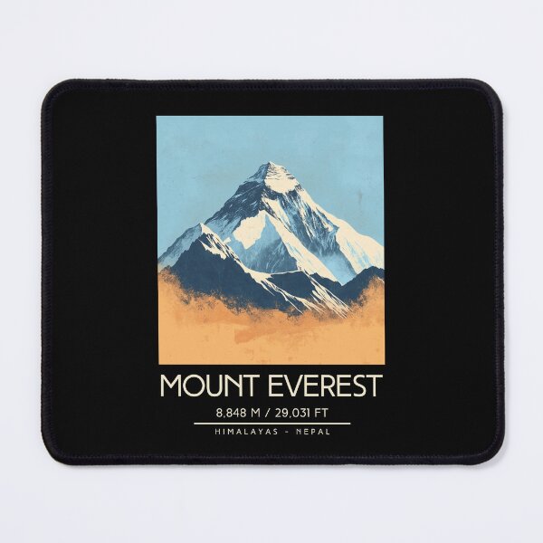 Item preview, A Vintage Illustration of Mount Everest - Nepal  designed and sold by GoodOldVintage.