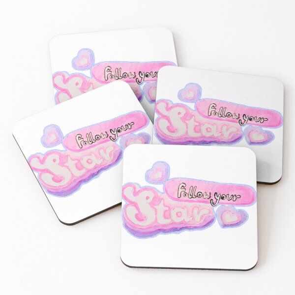 Item preview, Follow your star positive affirmation quote typography design. designed and sold by happiartworks .