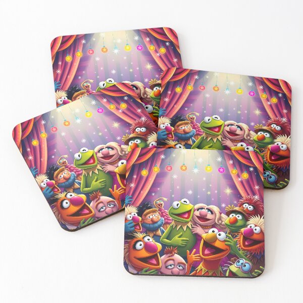 Item preview, Muppets Art Whimsical Puppet Theatre Show Colors Children designed and sold by ART ATTACK ZONE.