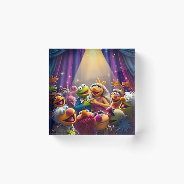 Item preview, Muppets Art Whimsical Colorful Theatre Show for Children designed and sold by ART ATTACK ZONE.