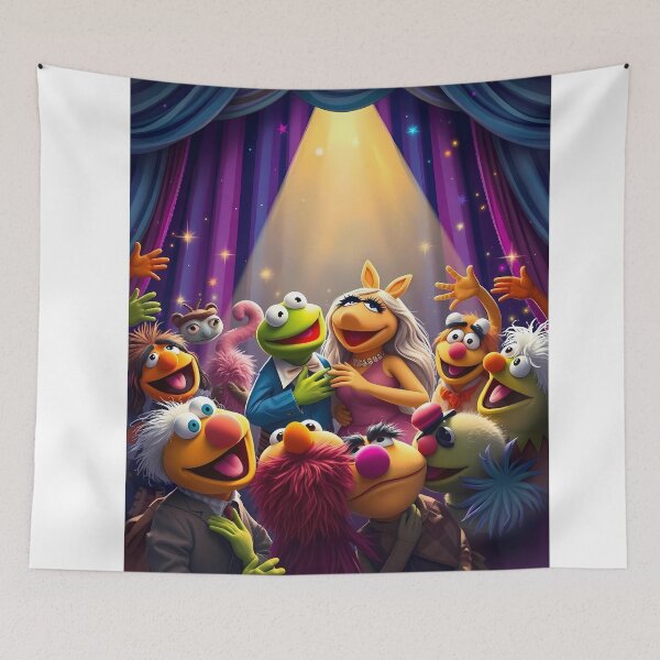 Item preview, Muppets Art Whimsical Colorful Theatre Show for Children designed and sold by ART ATTACK ZONE.
