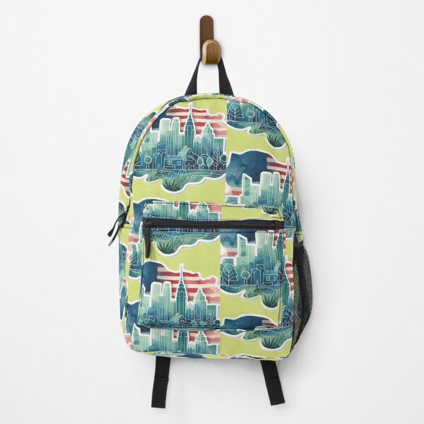 Item preview, Minimalist Hazleton Sticker – Watercolor Skyline with Retro 3D Vibes,   designed and sold by PaintMeWorld.
