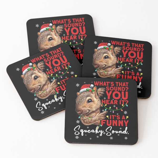 Item preview, It's A Funny Squeaky Sound Funny Christmas Squirrel designed and sold by Wisppiaa.