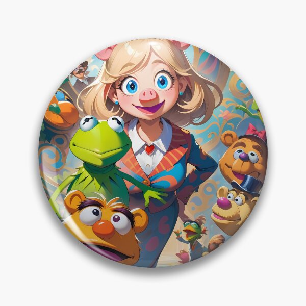Item preview, Muppets Art Whimsical Puppet Theatre Show Background Wallpaper designed and sold by ART ATTACK ZONE.