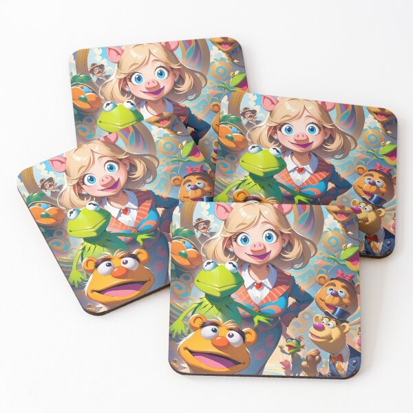 Item preview, Muppets Art Whimsical Puppet Theatre Show Background Wallpaper designed and sold by ART ATTACK ZONE.