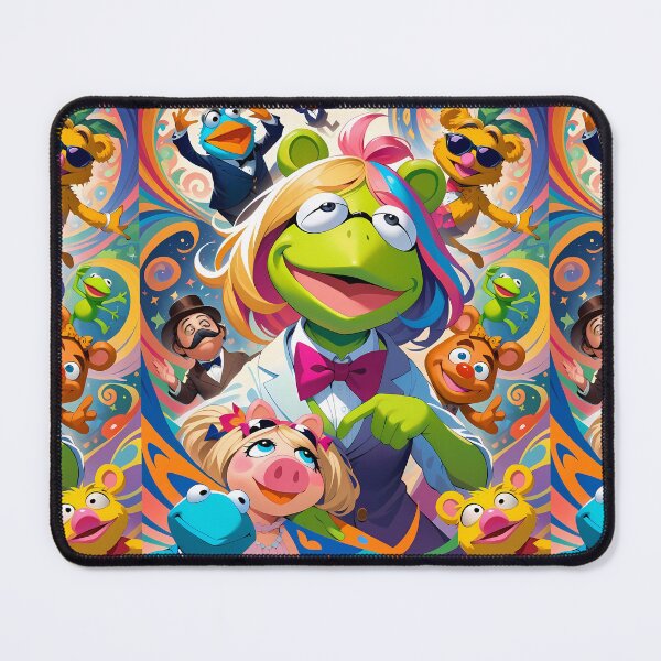 Item preview, Muppets Art Whimsical Puppet Theatre Show Digital Print designed and sold by ART ATTACK ZONE.