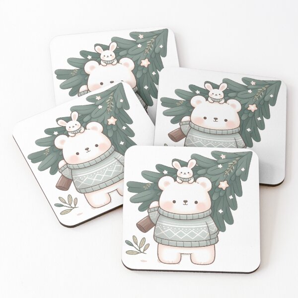 Item preview, A0547 Bear's Christmas Journey – Adorable Bear-Themed Collectible for Holiday Decor, Perfect Christmas Gift, Premium Quality & Unique Design designed and sold by angieart68.