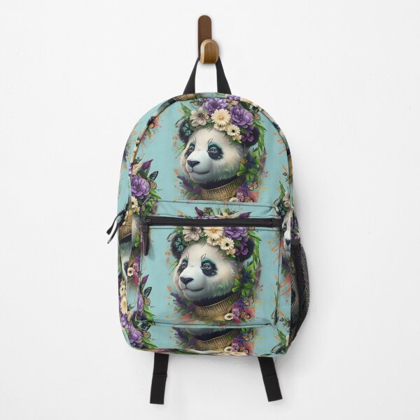 Item preview, Whimsical Floral Panda Fantasy Art with Butterflies designed and sold by Monascreativeempire.