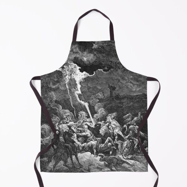 Item preview, Gustave Dore Bible Illustrations (1866) by Gustave Dore - Elijah Destroys the Messengers of Ahaziah designed and sold by portokalis.
