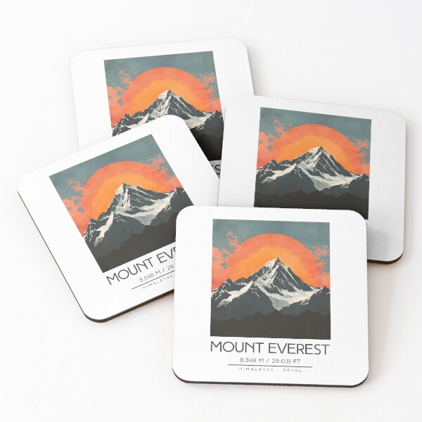 Item preview, A Vintage Illustration of Mount Everest - Nepal  designed and sold by GoodOldVintage.