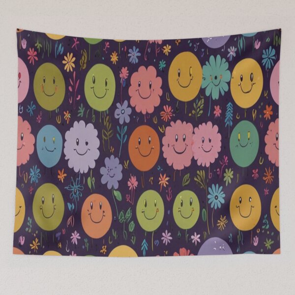 Item preview, Happy Petals Against Starry Night designed and sold by Furbulous Faces.