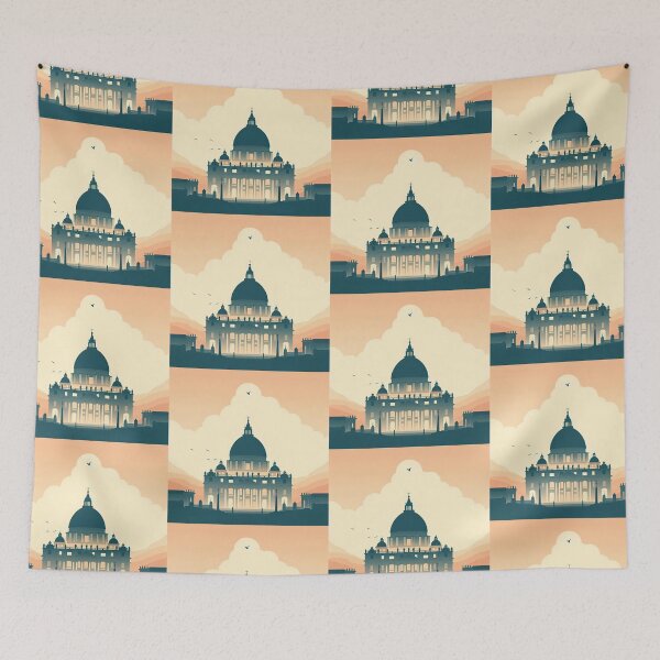 Item preview, Vatican (St. Peter’s Basilica) Minimalism Art Style designed and sold by artofuniverse.
