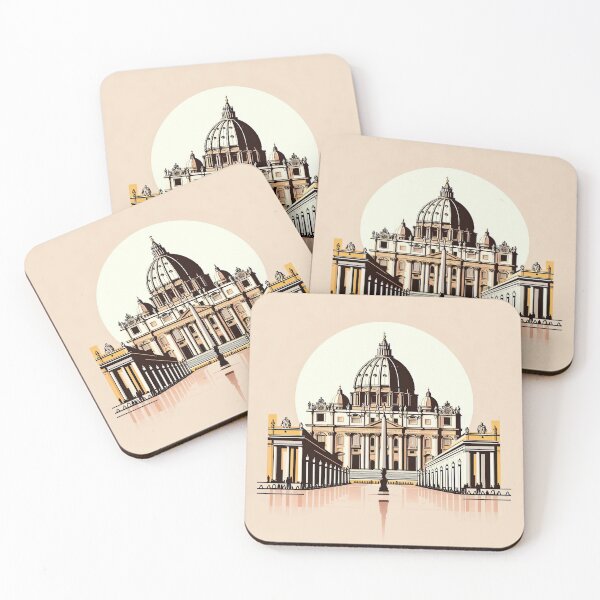 Item preview, Vatican (St. Peter’s Basilica) Minimalism Art Style designed and sold by artofuniverse.