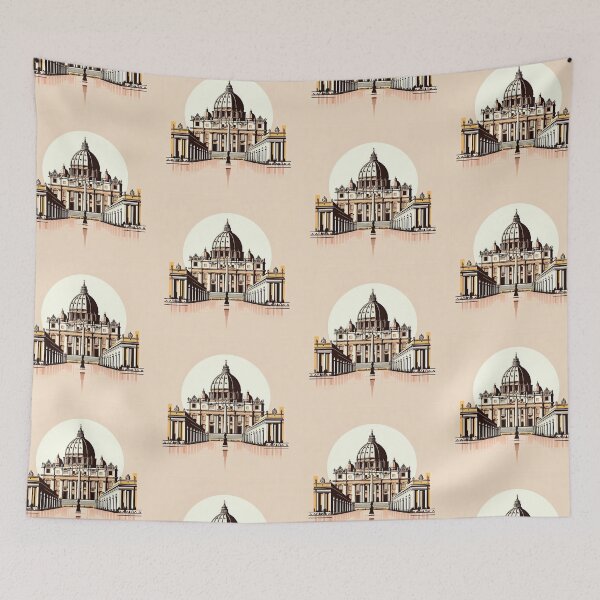 Item preview, Vatican (St. Peter’s Basilica) Minimalism Art Style designed and sold by artofuniverse.