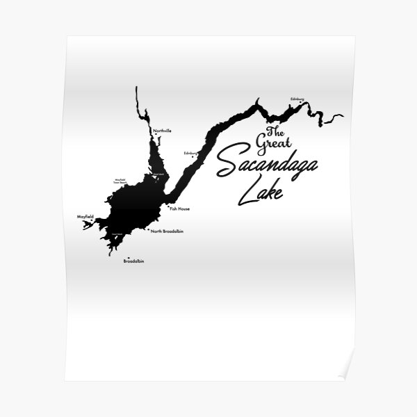“The Great Sacandaga Lake " Poster for Sale by AnimalCreations | Redbubble