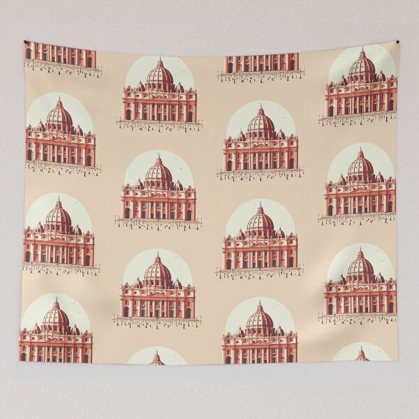 Item preview, Vatican (St. Peter’s Basilica) Minimalism Art Style designed and sold by artofuniverse.