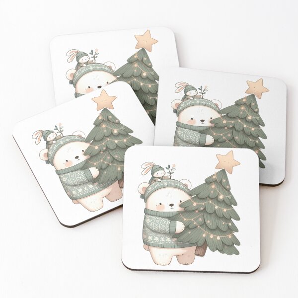 Item preview, A0547 Bear's Christmas Journey – Adorable Bear-Themed Collectible for Holiday Decor, Perfect Christmas Gift, Premium Quality & Unique Design designed and sold by angieart68.