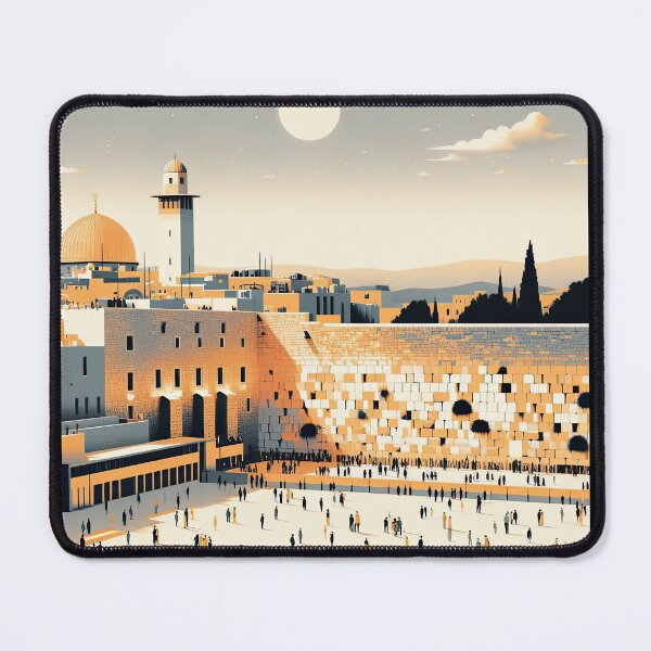 Item preview, Western Wall (Wailing Wall) Minimalism Art Style designed and sold by artofuniverse.