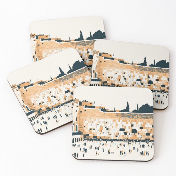 Item preview, Western Wall (Wailing Wall) Minimalism Art Style designed and sold by artofuniverse.