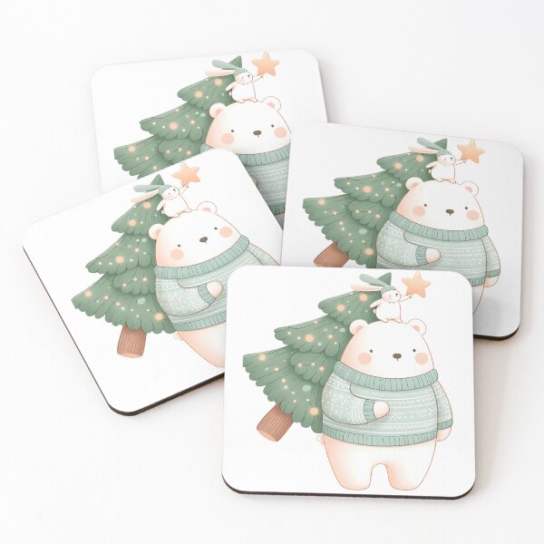 Item preview, A0547 Bear's Christmas Journey – Adorable Bear-Themed Collectible for Holiday Decor, Perfect Christmas Gift, Premium Quality & Unique Design designed and sold by angieart68.