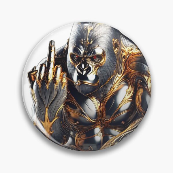 Item preview, Gorilla stylish gold silver super, colorful designed and sold by Dan9010.