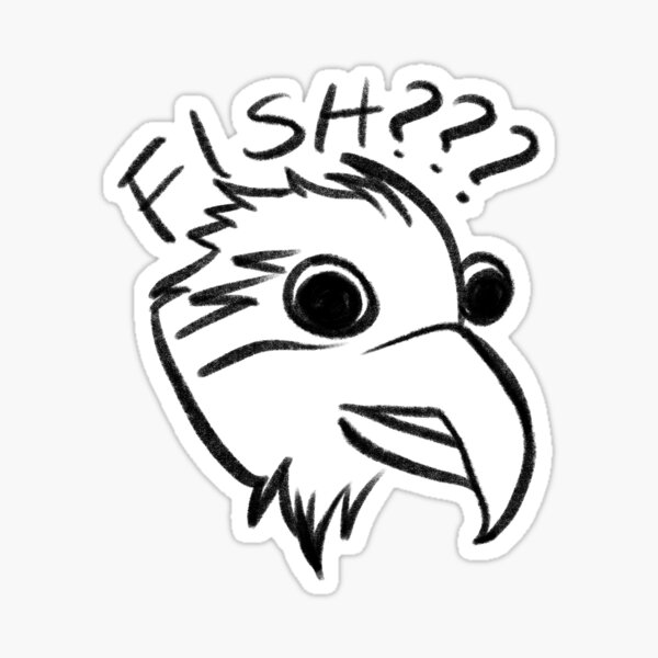 Confused Osprey Sticker