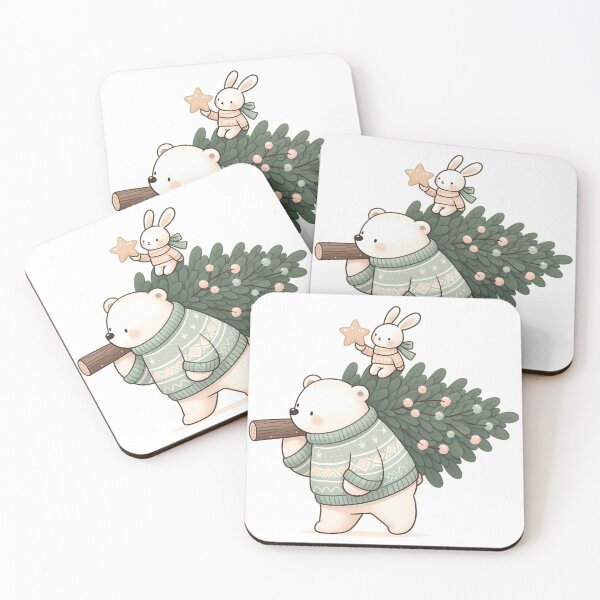 Item preview, A0547 Bear's Christmas Journey – Adorable Bear-Themed Collectible for Holiday Decor, Perfect Christmas Gift, Premium Quality & Unique Design designed and sold by angieart68.