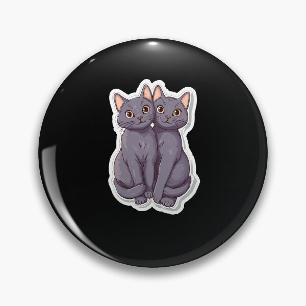 Artikelvorschau, Zwei süße Korat-Katzen halten einander entworfen und verkauft von SundayGirlTeam.